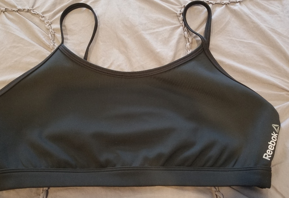 Reebok black sports bra size M/L